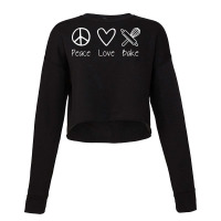 Peace Pastry Baker Baking Cake Travel Cropped Sweater | Artistshot