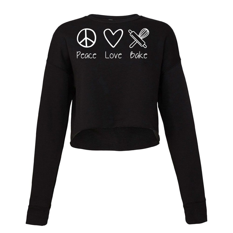 Peace Pastry Baker Baking Cake Travel Cropped Sweater by modaraayktq | Artistshot