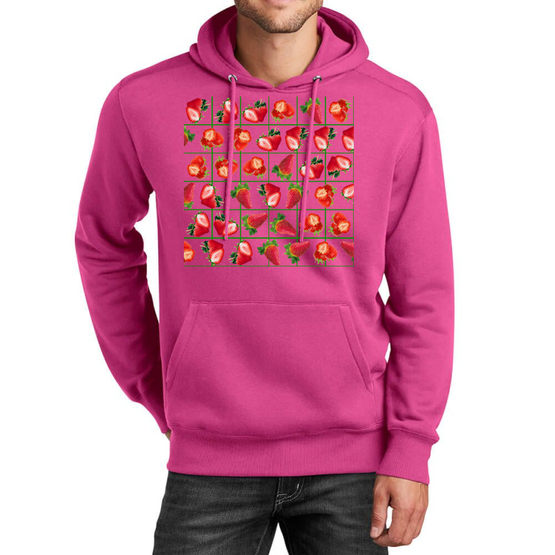 Strawberries Pattern Quote Unisex Hoodie | Artistshot