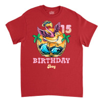 Cute Flamingo 15th Birthday Boy Vintage Classic T-shirt | Artistshot