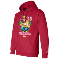 Cute Flamingo 15th Birthday Boy Vintage Champion Hoodie | Artistshot