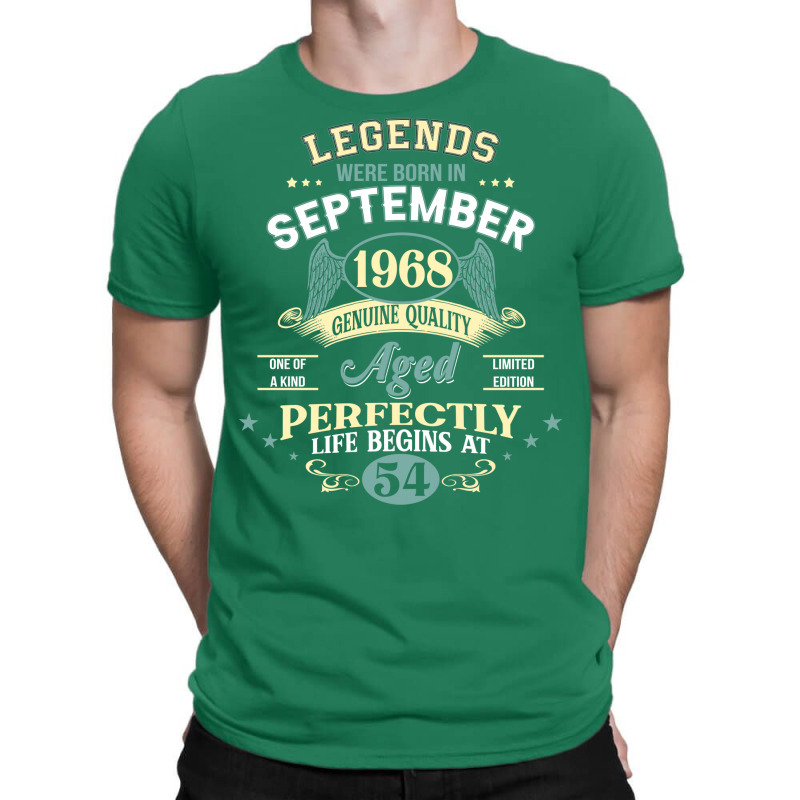 54th Birthday Decoration Legends Were Born In Sept T-shirt | Artistshot