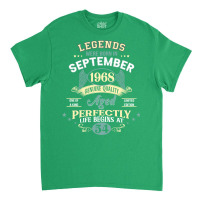 54th Birthday Decoration Legends Were Born In Sept Classic T-shirt | Artistshot