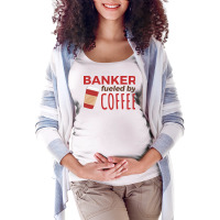 Banker Fueled Travel Maternity Scoop Neck T-shirt | Artistshot