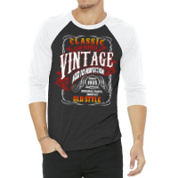 Vintage Birthday 1935 Aged To Perfection 1935 Birt 3/4 Sleeve Shirt | Artistshot