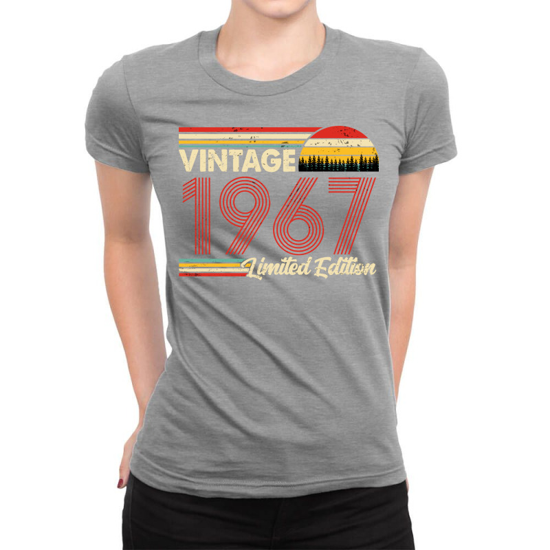 Vintage 1967 Birthday  Limited Edition 1967 Birthd Ladies Fitted T-Shirt by fekecsmarzogd | Artistshot