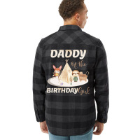 Daddy Of The Birthday Boy Girl Flannel Shirt | Artistshot