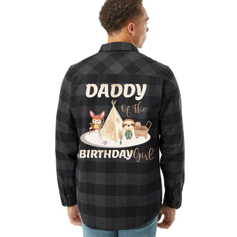 Daddy Of The Birthday Boy Girl Flannel Shirt | Artistshot