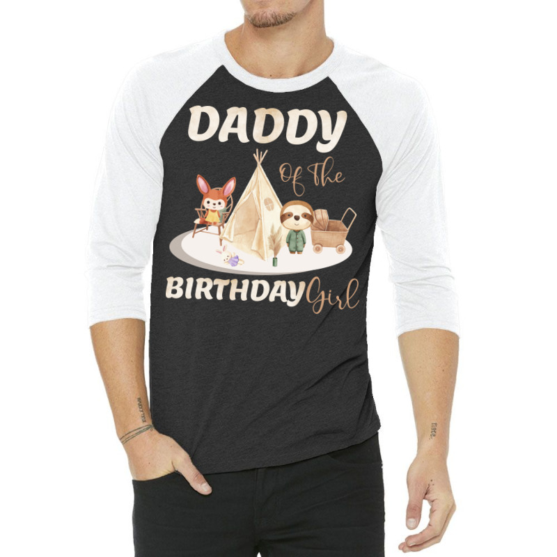 Daddy Of The Birthday Boy Girl 3/4 Sleeve Shirt | Artistshot