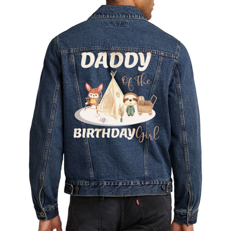 Daddy Of The Birthday Boy Girl Men Denim Jacket | Artistshot