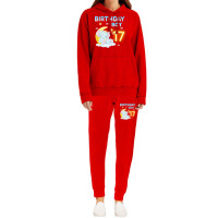 Cute Elephant 17th Birthday Boy Red Hoodie & Jogger Set | Artistshot