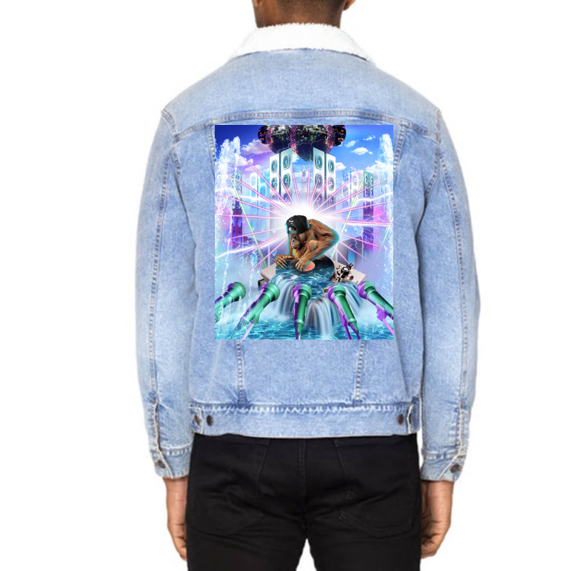 Dj Ape Hippie Unisex Sherpa-lined Denim Jacket | Artistshot