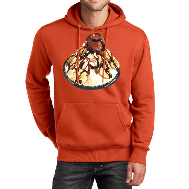 Korean Chocolate Banana Bingsu Ice Cream 70s Unisex Hoodie by beredyhayaviq | Artistshot