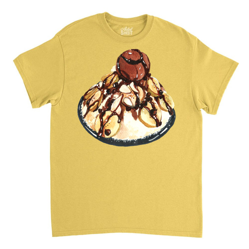 Korean Chocolate Banana Bingsu Ice Cream 70s Classic T-shirt by beredyhayaviq | Artistshot