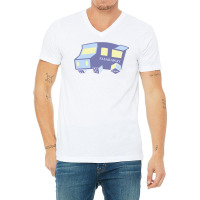 Fafaraway Game Truck Stars V-neck Tee | Artistshot