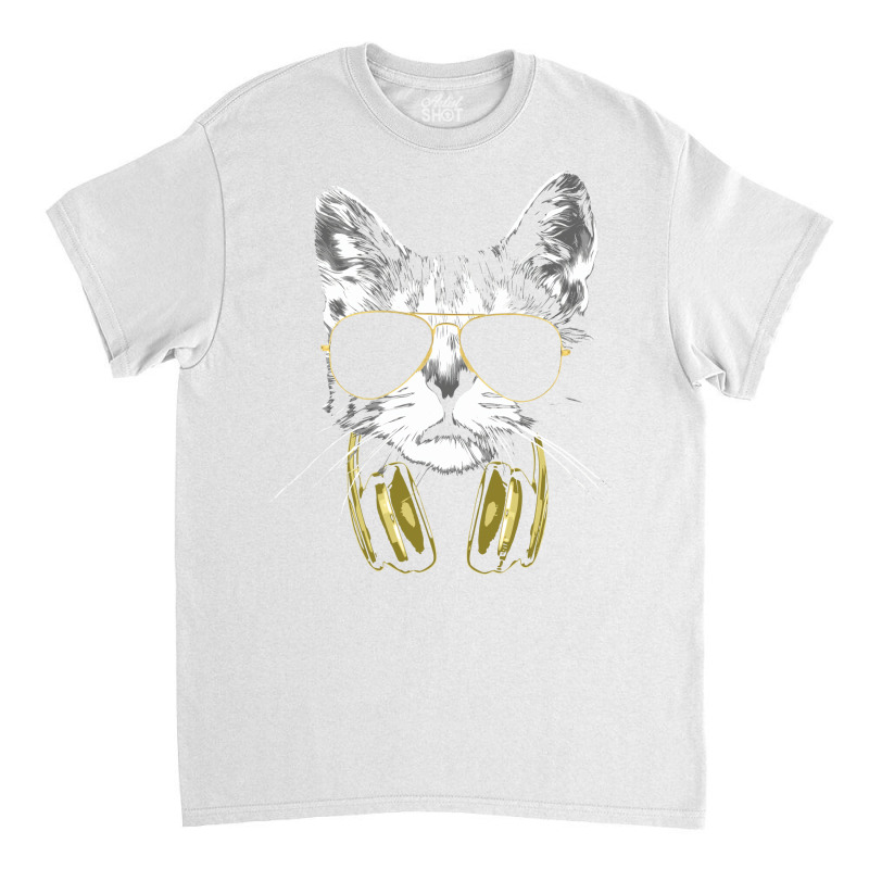 Dj Cat Bling Bling Green Classic T-shirt | Artistshot