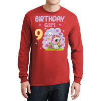 Cute Unicorn 9th Birthday Girl Blue Long Sleeve Shirts | Artistshot