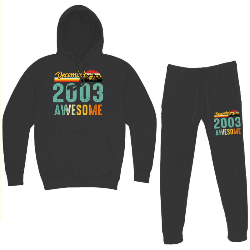 December 2003 Birthday Gift  Vintage December 2003 Hoodie & Jogger Set | Artistshot