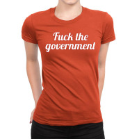 Fuck The Government System Anarchy Ladies Fitted T-shirt | Artistshot