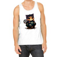 Dice Tou Chibi Cat Blue Tank Top | Artistshot