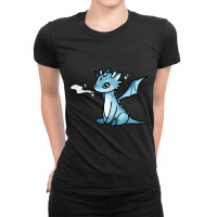 Trending Blue Ice Dragon Ladies Fitted T-shirt | Artistshot