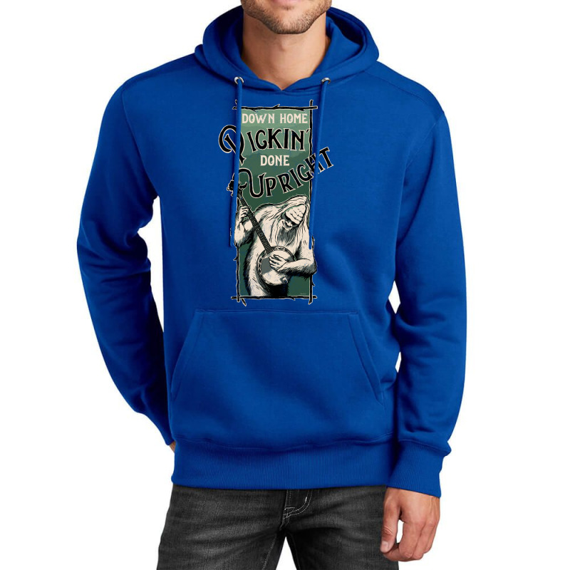 Down Home Pickin Done Upright Quote Unisex Hoodie | Artistshot