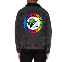 Orcacon Rainbow Slapper 70s Unisex Sherpa-lined Denim Jacket | Artistshot