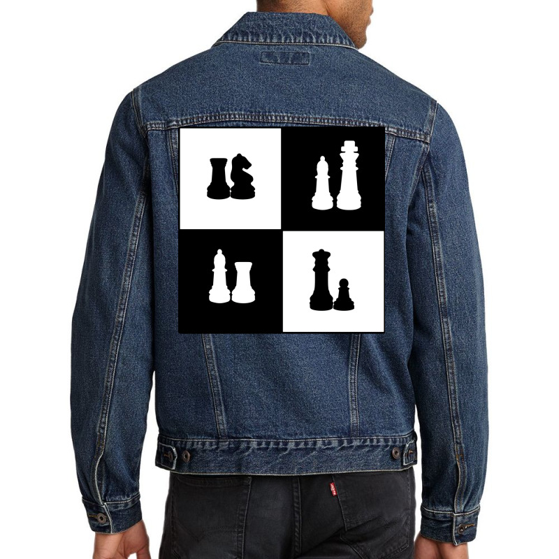 The Chess Of Life Travel Men Denim Jacket | Artistshot