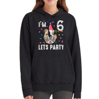 Lets Party 6th Birthday With English Bulldog Cool Vintage Hoodie | Artistshot