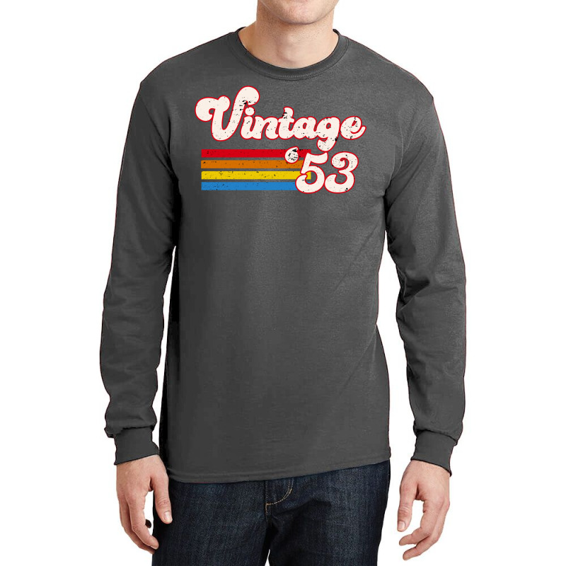 Vintage 1953 Birthday  Retro 53 Birthday   Nature Long Sleeve Shirts | Artistshot