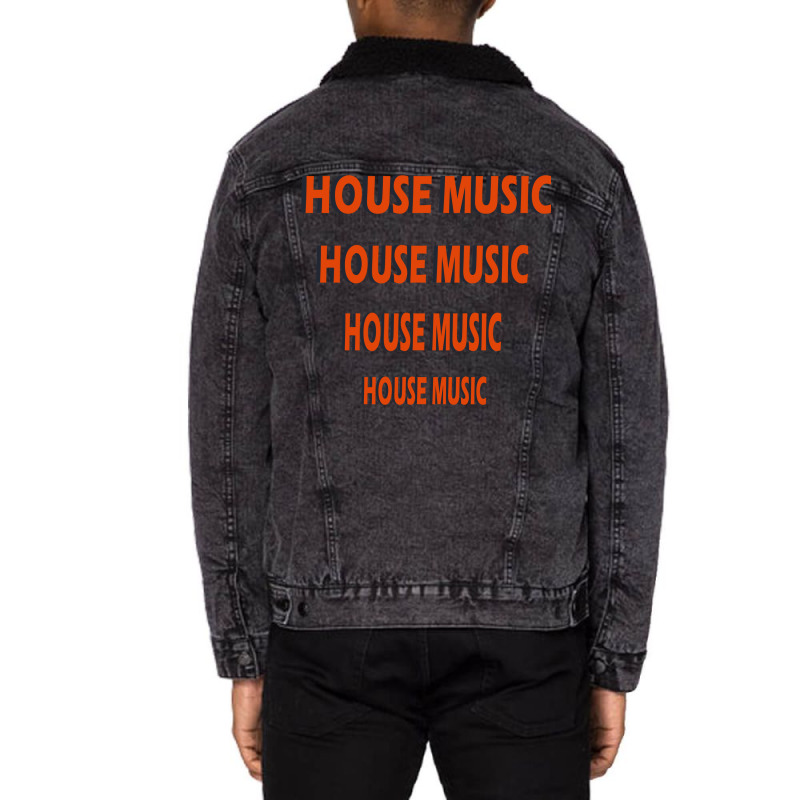 House Music Aesthetic Unisex Sherpa-lined Denim Jacket | Artistshot