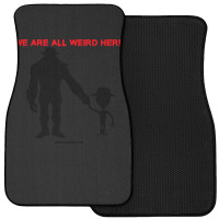 We Are All Weird Here Yellow Front Car Mat | Artistshot