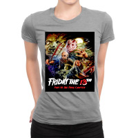 Friday The 13th Art  The Final Chapter Ladies Fitted T-shirt | Artistshot