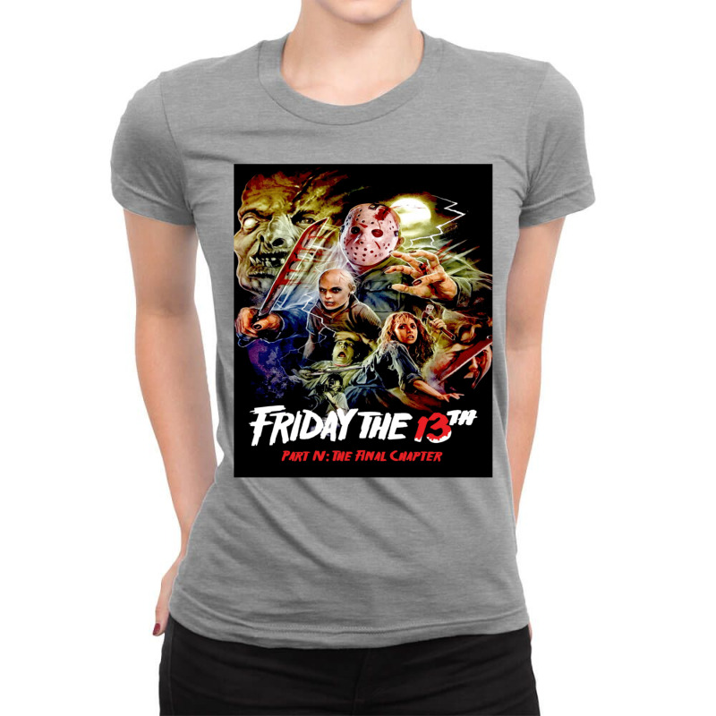 Friday The 13th Art  The Final Chapter Ladies Fitted T-Shirt by sujinikhormap | Artistshot