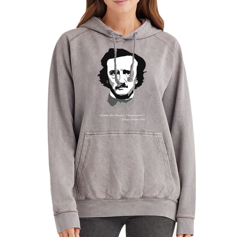 Edgar Allen Poe   Quoth The Raven Vintage Hoodie | Artistshot