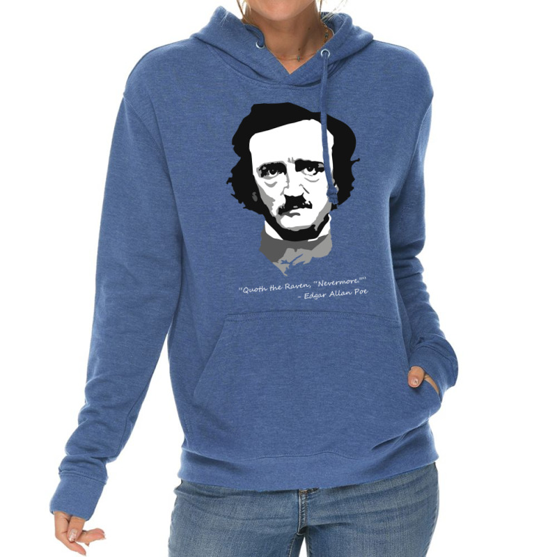 Edgar Allen Poe   Quoth The Raven Lightweight Hoodie | Artistshot