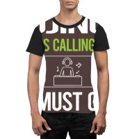 It Is Calling I Must Go Djing Dj Disc Jockey Deeja Graphic T-shirt | Artistshot