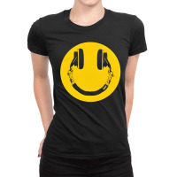 Happy Smile Face Dj Love Ladies Fitted T-shirt | Artistshot