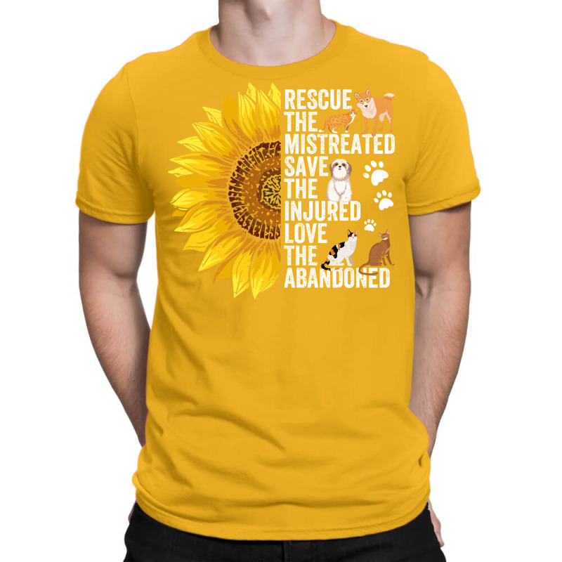 Dog Rescue Sunflower Rescue The Mistreated Nostalg T-shirt | Artistshot