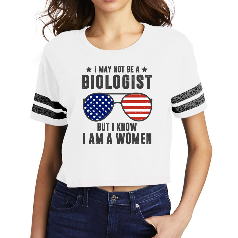 Sunglasses I May Not Be A Biologist Scorecard Crop Tee by BARYONYXPRISM | Artistshot