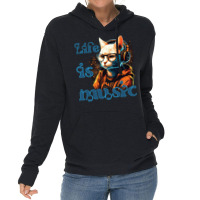 Life Is Music Gift Lightweight Hoodie | Artistshot