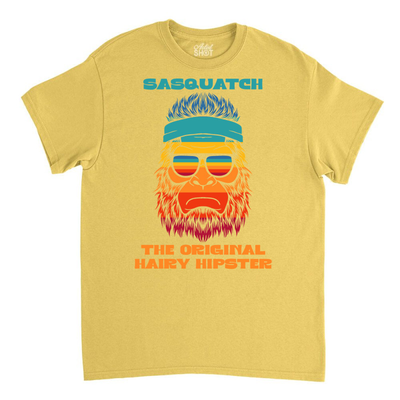 Sasquatch The Original Hairy Hipster Retro Vintage Classic T-shirt | Artistshot