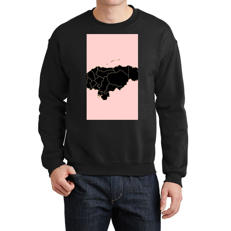 Honduras Map Crewneck Sweatshirt | Artistshot