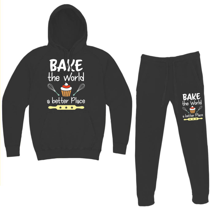 Baking Bake The World A Better Place Hoodie & Jogger Set | Artistshot