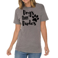 Dogs Over Dudes Funny Dog Music Vintage T-shirt | Artistshot