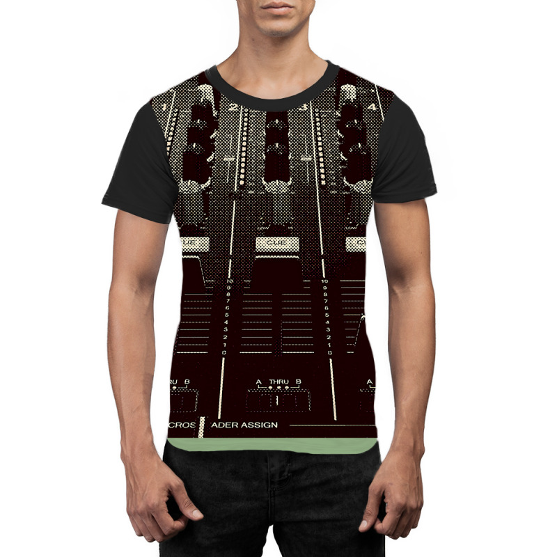 Dj Mixer Fader And Knobs Photo Graphic T-shirt | Artistshot