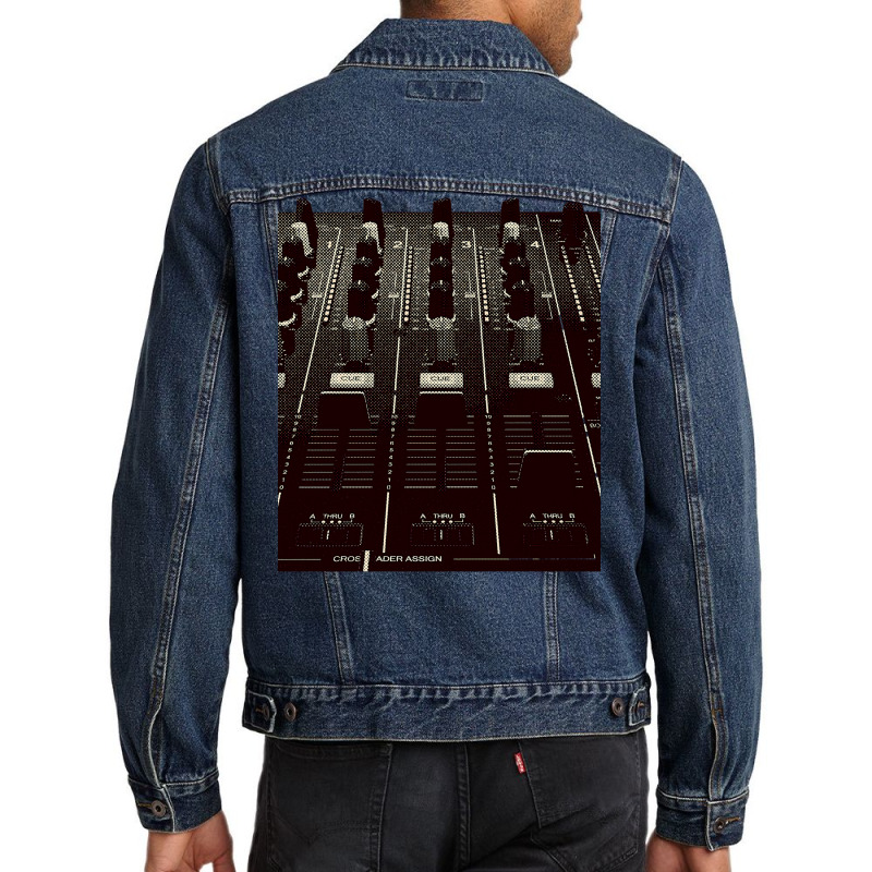 Dj Mixer Fader And Knobs Photo Men Denim Jacket | Artistshot