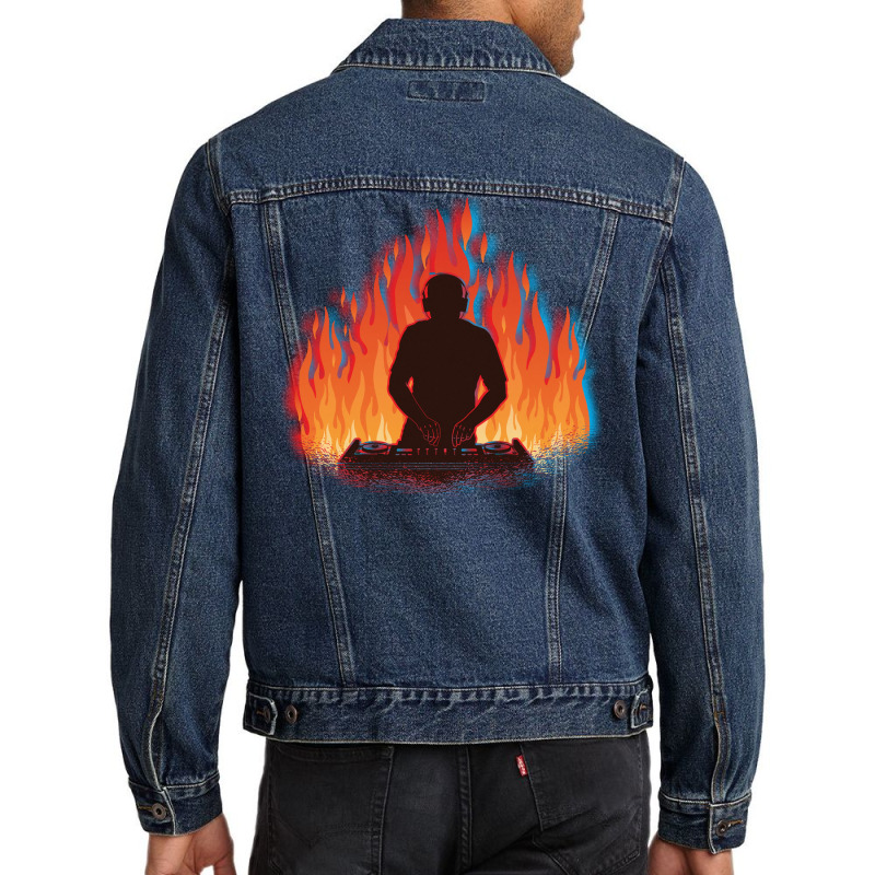 Glitch Dj Edm Trance Electronic Trance Music Beats Men Denim Jacket | Artistshot