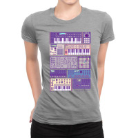 Synthesizers And Electronic Music Instruments Retr Ladies Fitted T-shirt | Artistshot