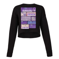 Synthesizers And Electronic Music Instruments Retr Cropped Sweater | Artistshot